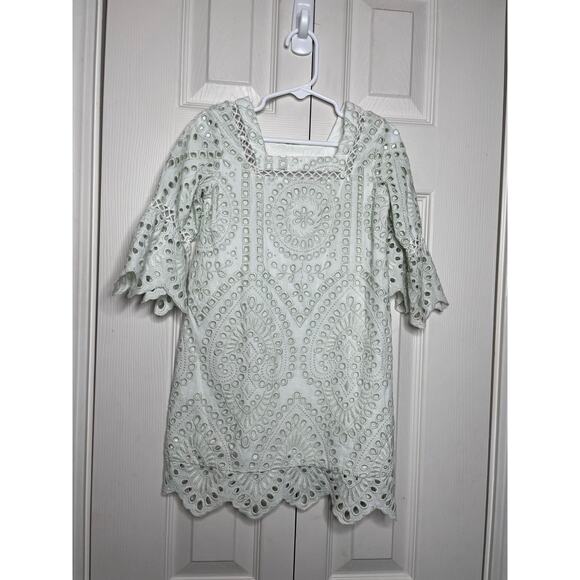 MARLO Girls Eyelet Dress Knee Length Size 5-6 Years - Picture 1 of 10